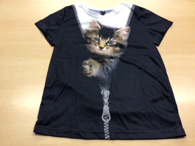 T-Shirt 146/152 Schwarz, Weiß, Mehrfarbig