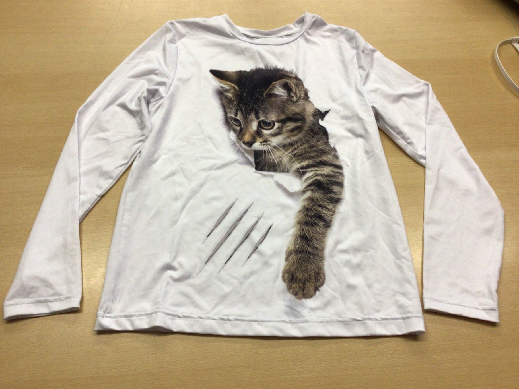  Langarmshirt 140 Weiß