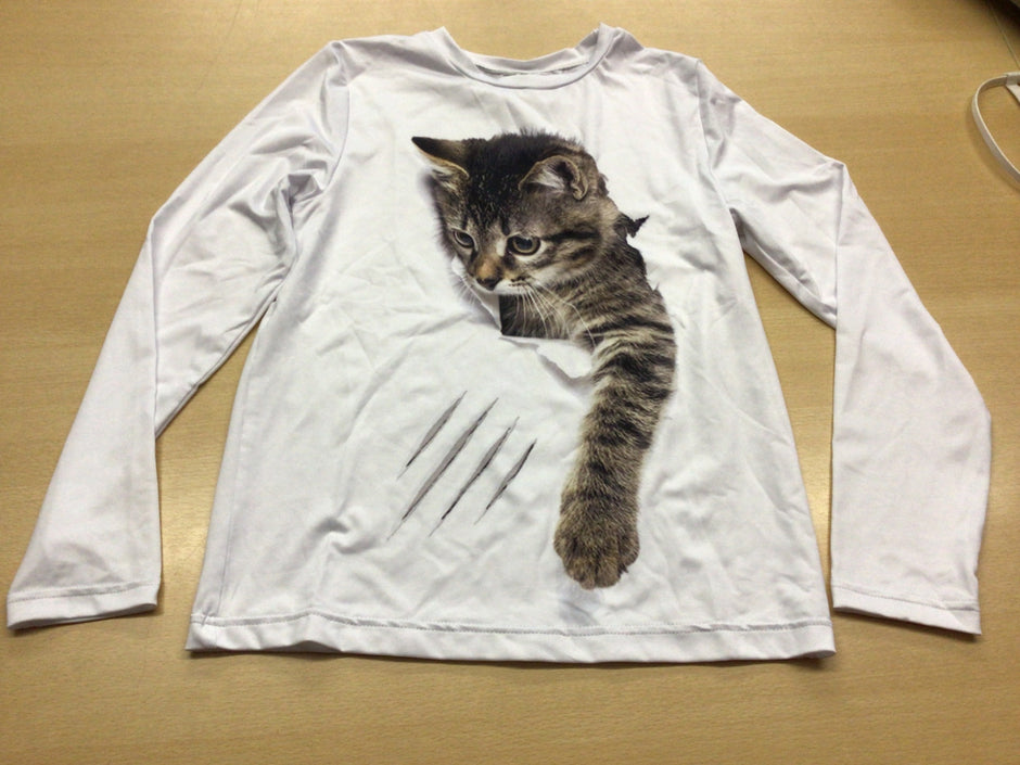  Langarmshirt 140 Weiß