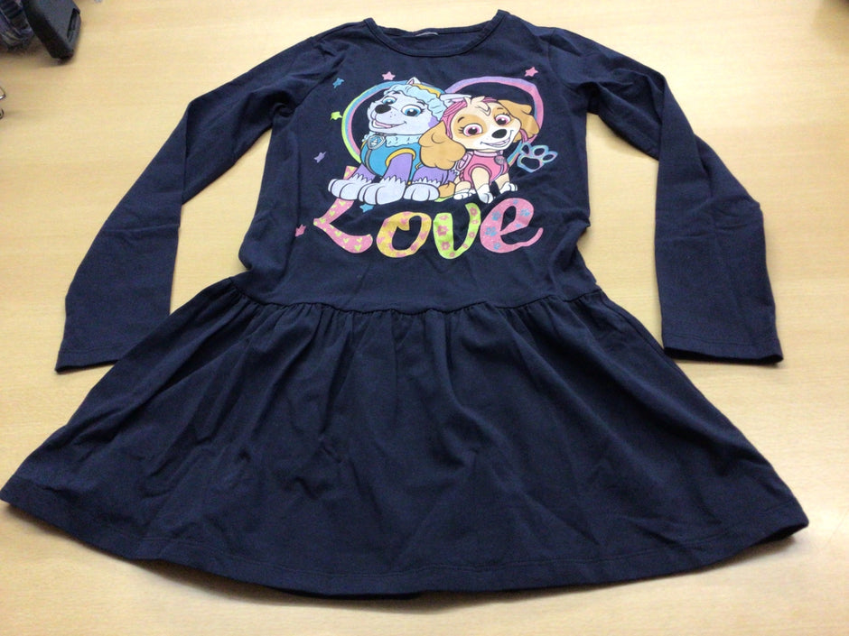Kleid 116/122 Dunkelblau