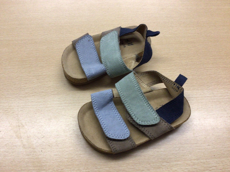 Sandalen 18/19 Verschiedene Pastellfarben (Blau, Grün, Grau, Beige)