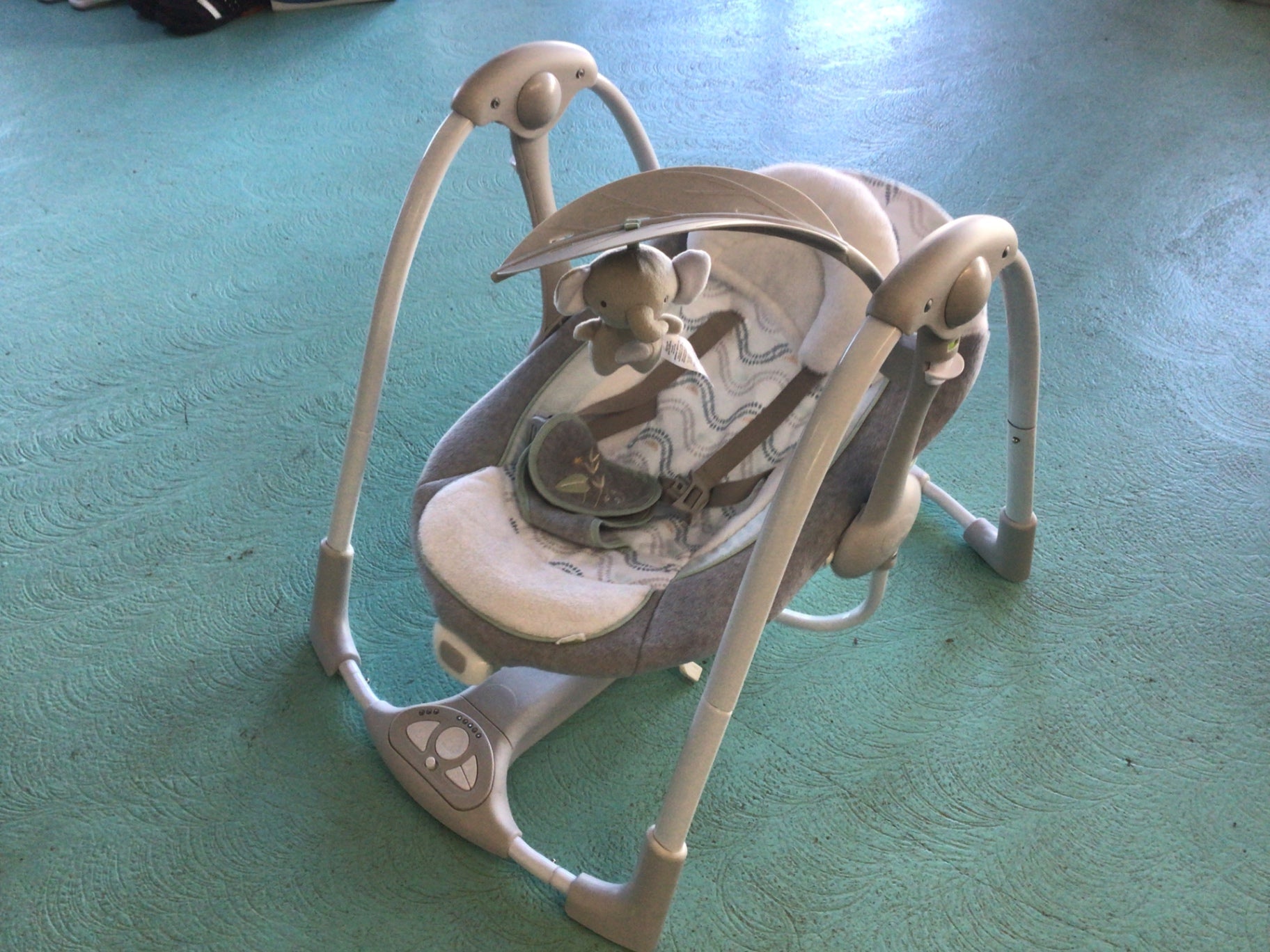  Babyschaukel Grau und Beige