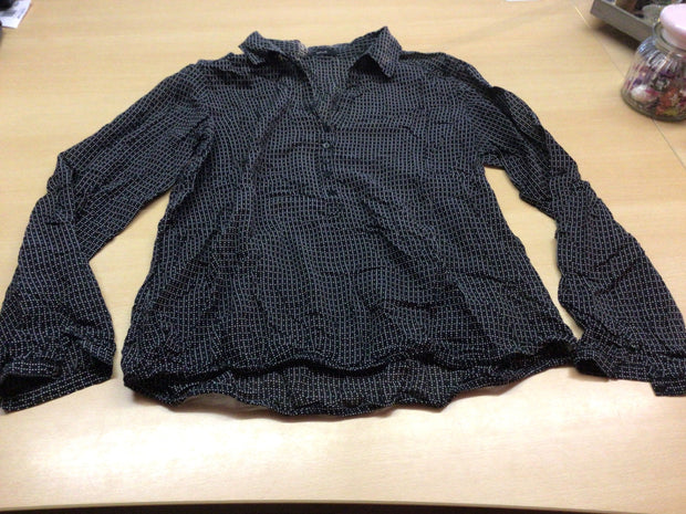 Opus Bluse 40 Schwarz mit weißen Punkten