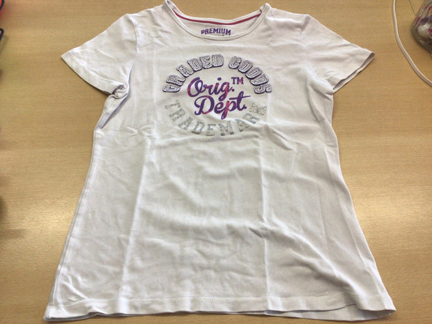  T-Shirt 146/152 Weiß