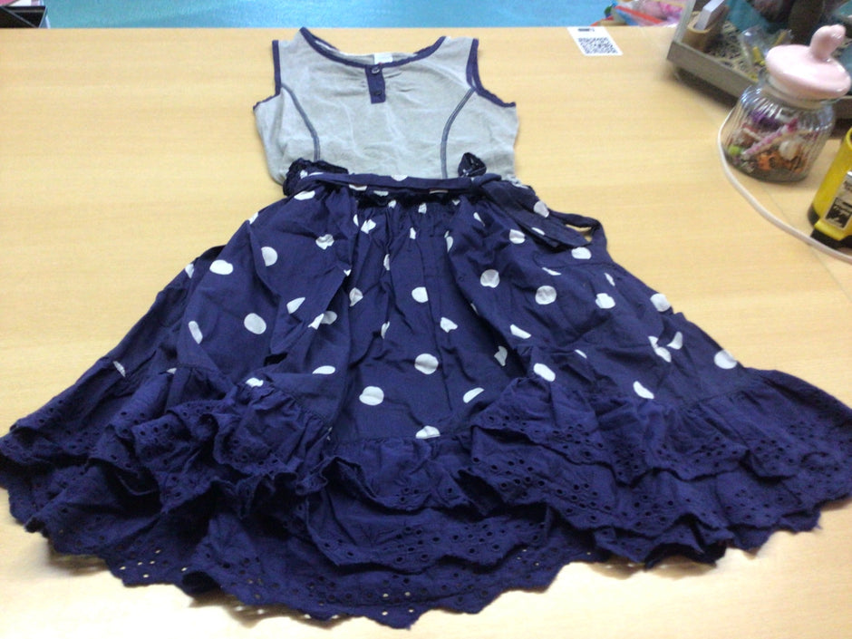  Sommerkleid 152 Blau und Grau