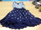  Sommerkleid 152 Blau und Grau