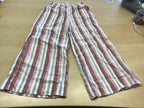 Sommerhose 134 Rot, Weiß, Hellbraun