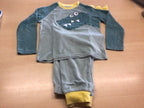 Pyjama 128 Mehrfarbig (Grau, Blau, Gelb)