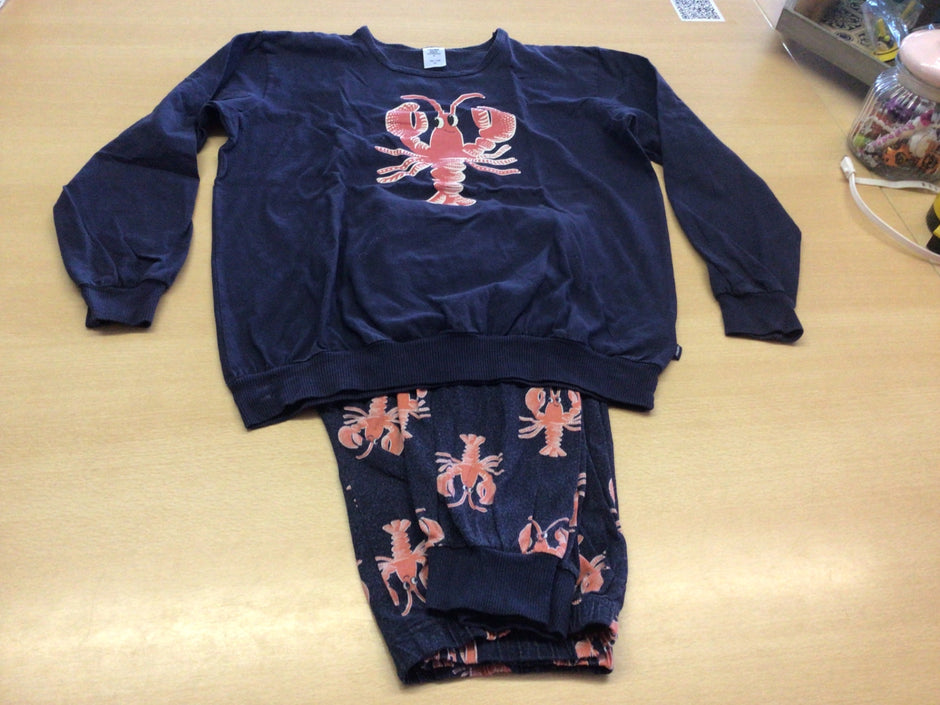  Pyjama 152/158 Dunkelblau
