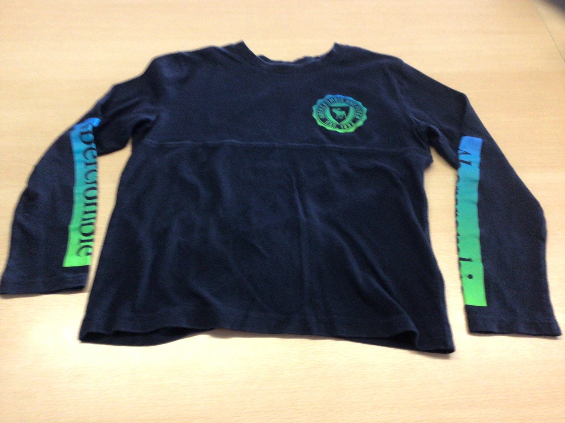 Langarmshirt 122/128 Dunkelblau