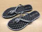 CHICA SEXY Flip-Flops 39 Silber und Schwarz