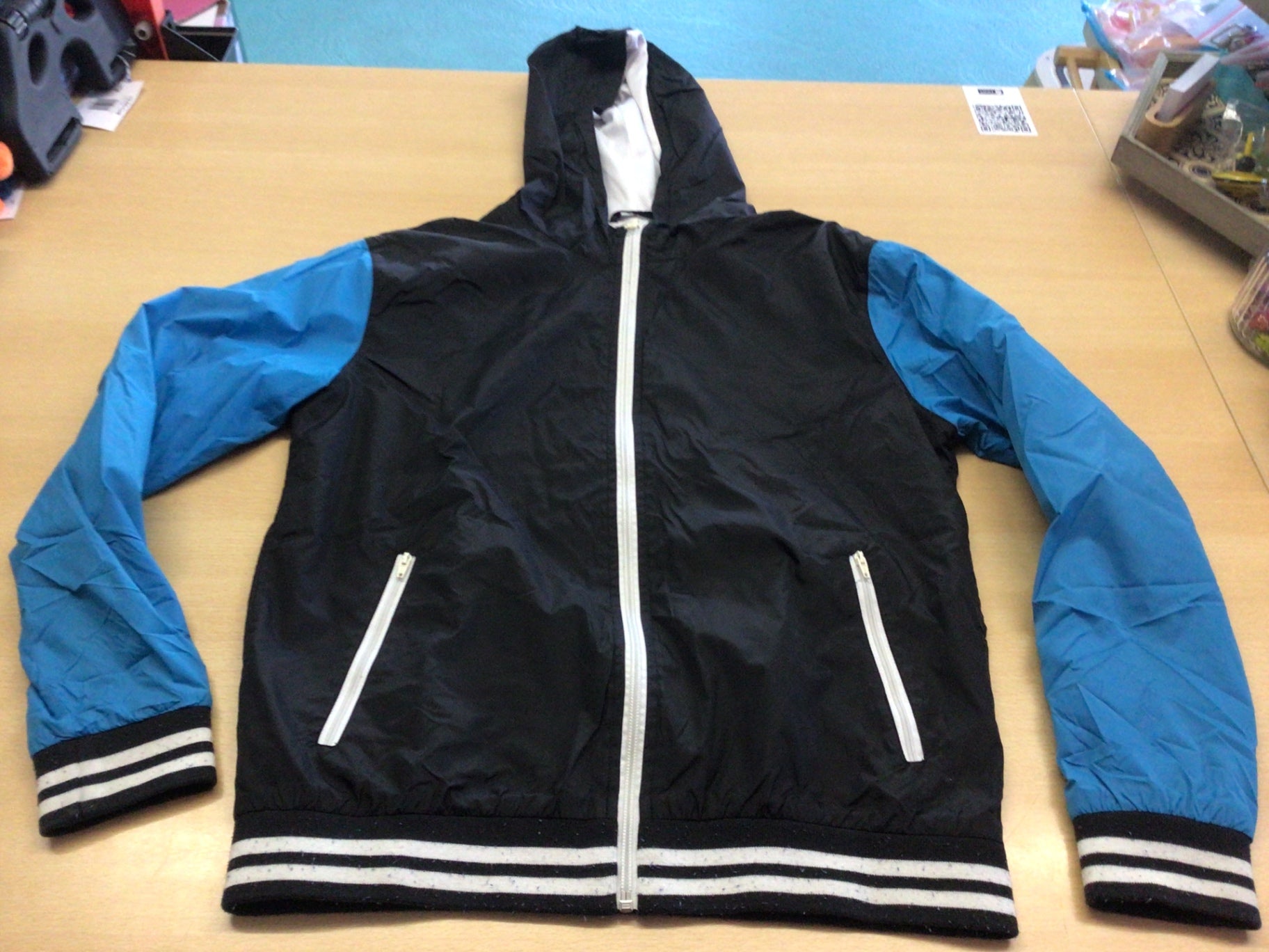  Regenjacke 152 Schwarz und Blau