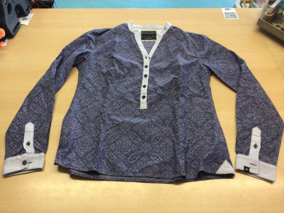 Bluse L Blau