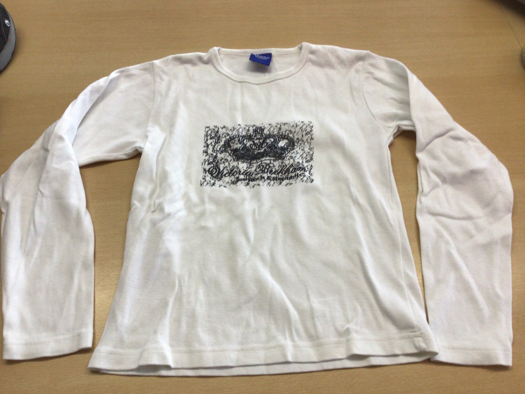Langarmshirt 140 Weiß