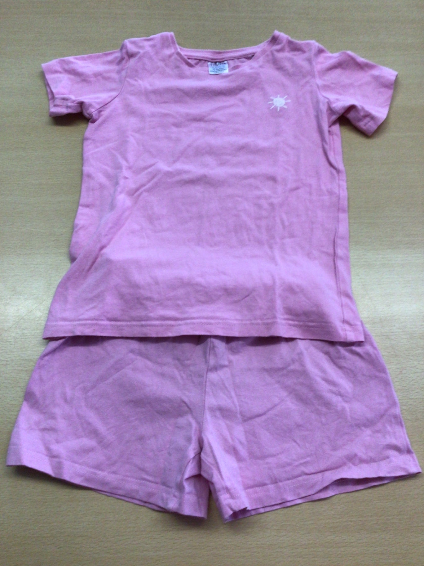  Pyjama kurz 110/116 Rosa