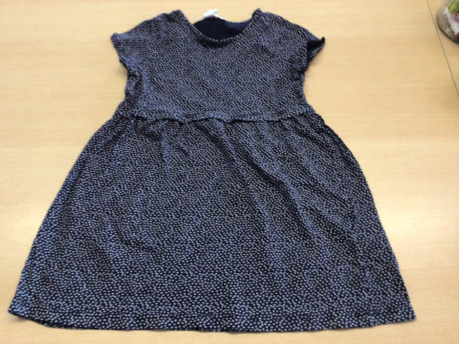 Kleid 104 Blau und Weiß