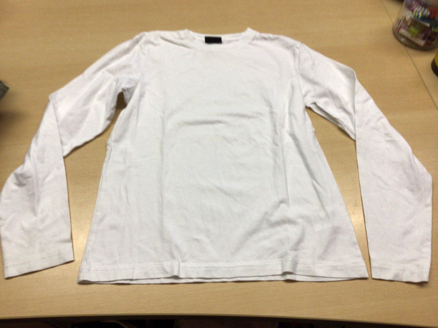 Langarmshirt Weiß