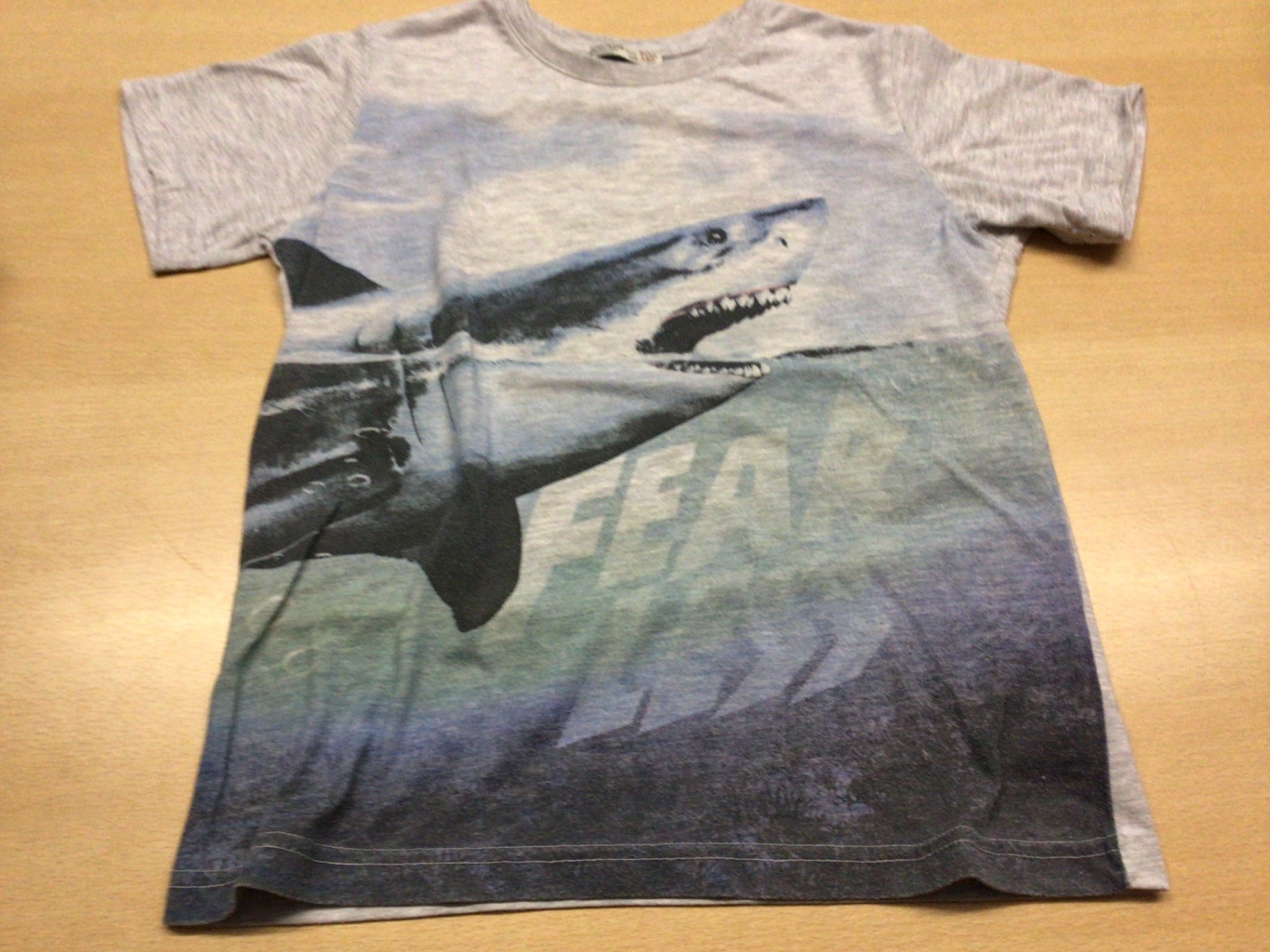 T-Shirt 140 Grau, Schwarz, Weiß, Grün, Blau