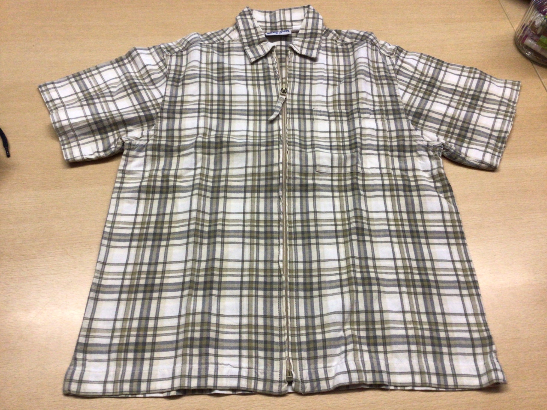  Hemd 140 Beige, Schwarz und Weiß