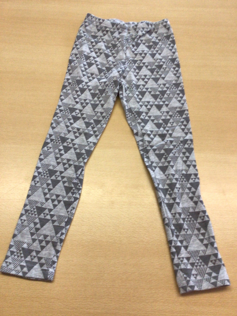  Leggins 110/116 Grau, Schwarz