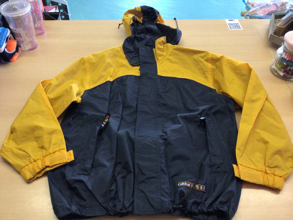 Rukka Regenjacke 152 Gelb und Schwarz