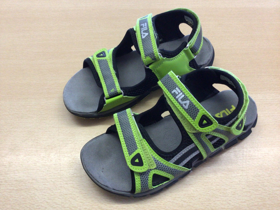 FILA Sandalen 35 Grün, Schwarz, Grau
