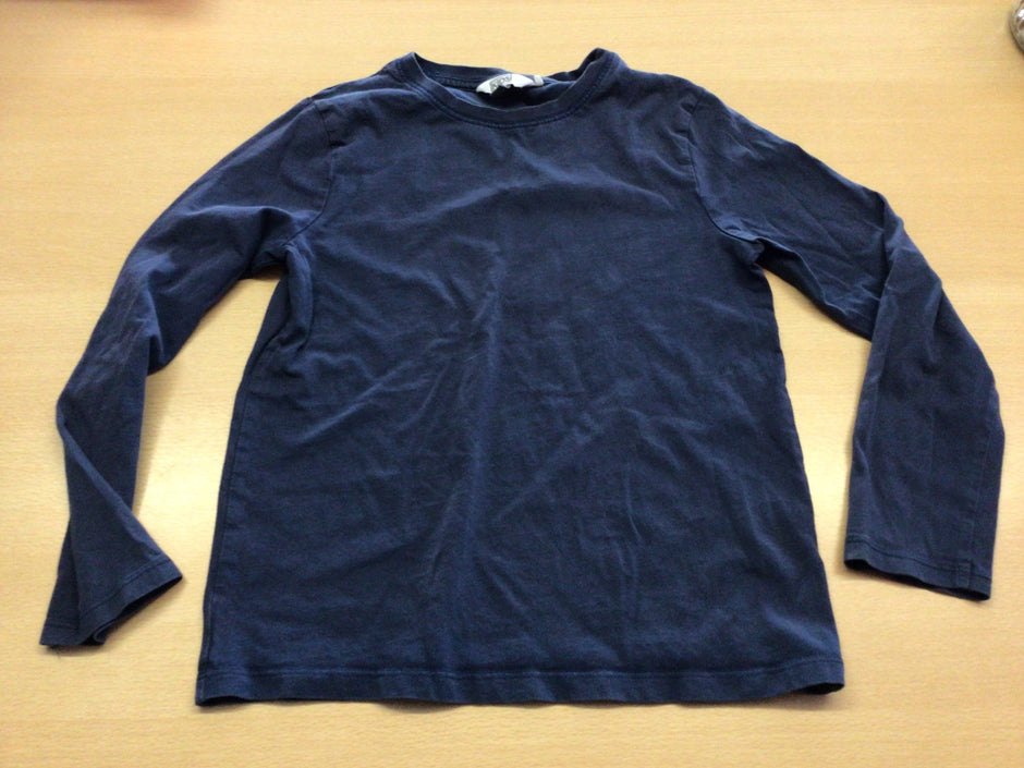 Langarmshirt 128 Dunkelblau