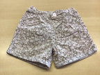  Shorts 92 Grau mit weißen Blumenmuster