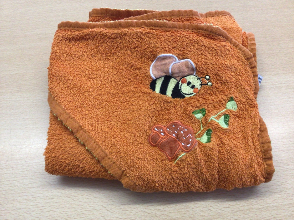 Babybadetuch Orange