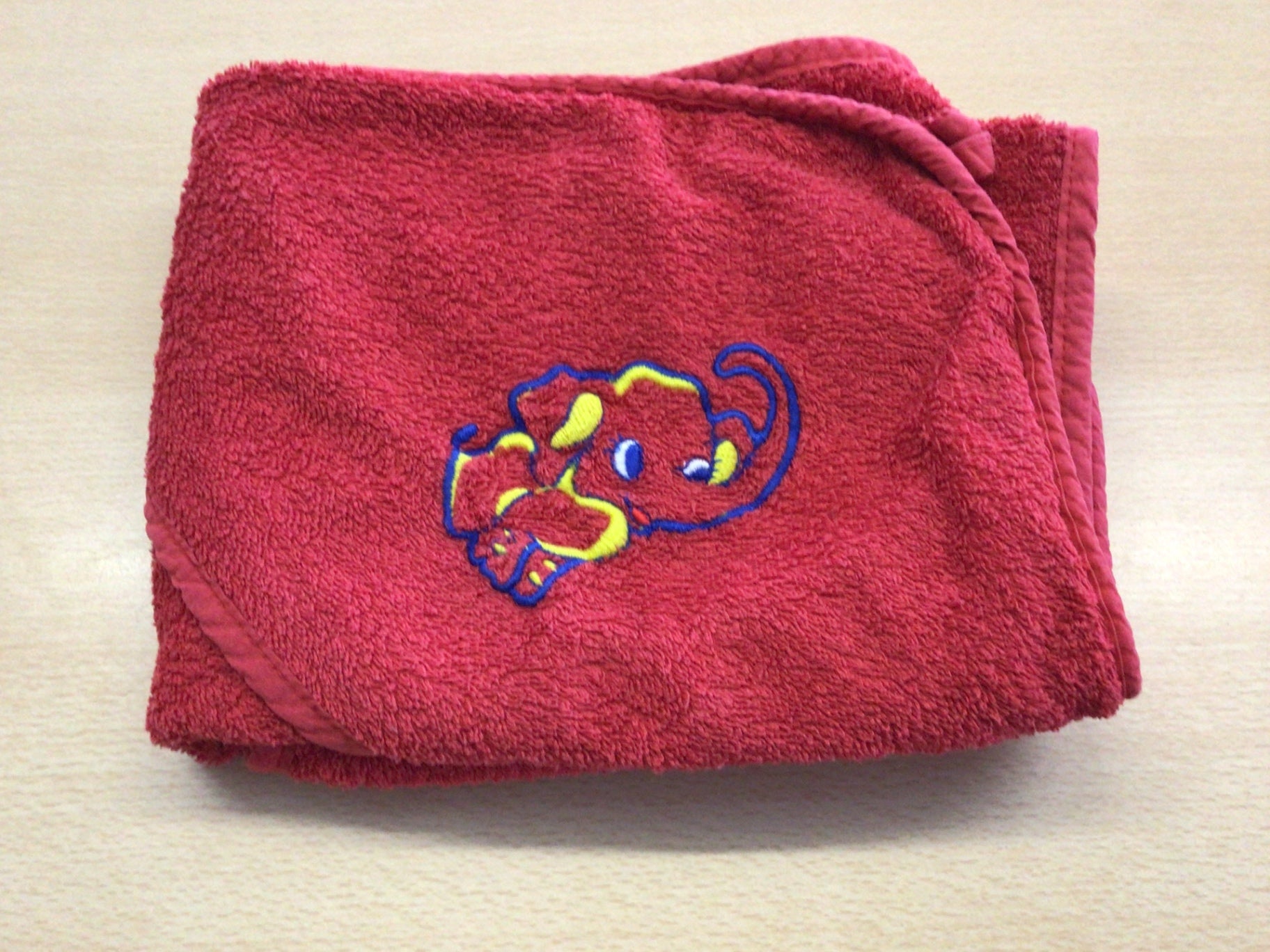 Babybadetuch Rot