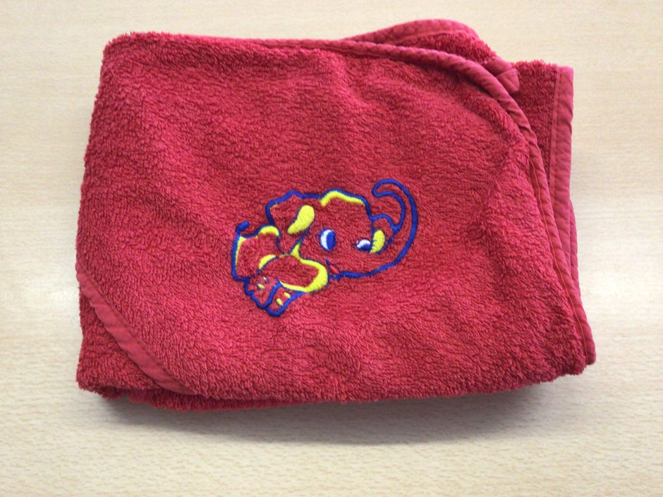 Babybadetuch Rot