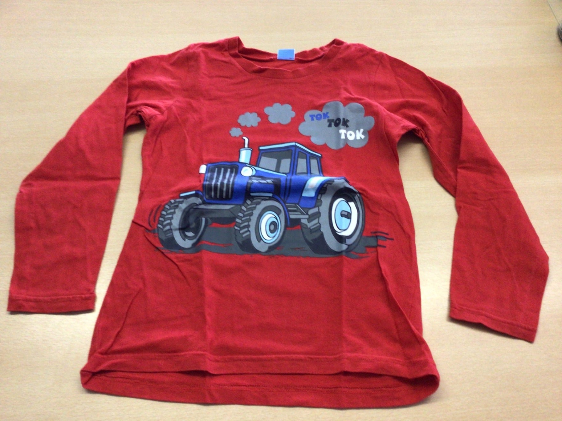 Langarmshirt 122/128 Rot