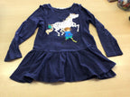 Kleid 122/128 Blau