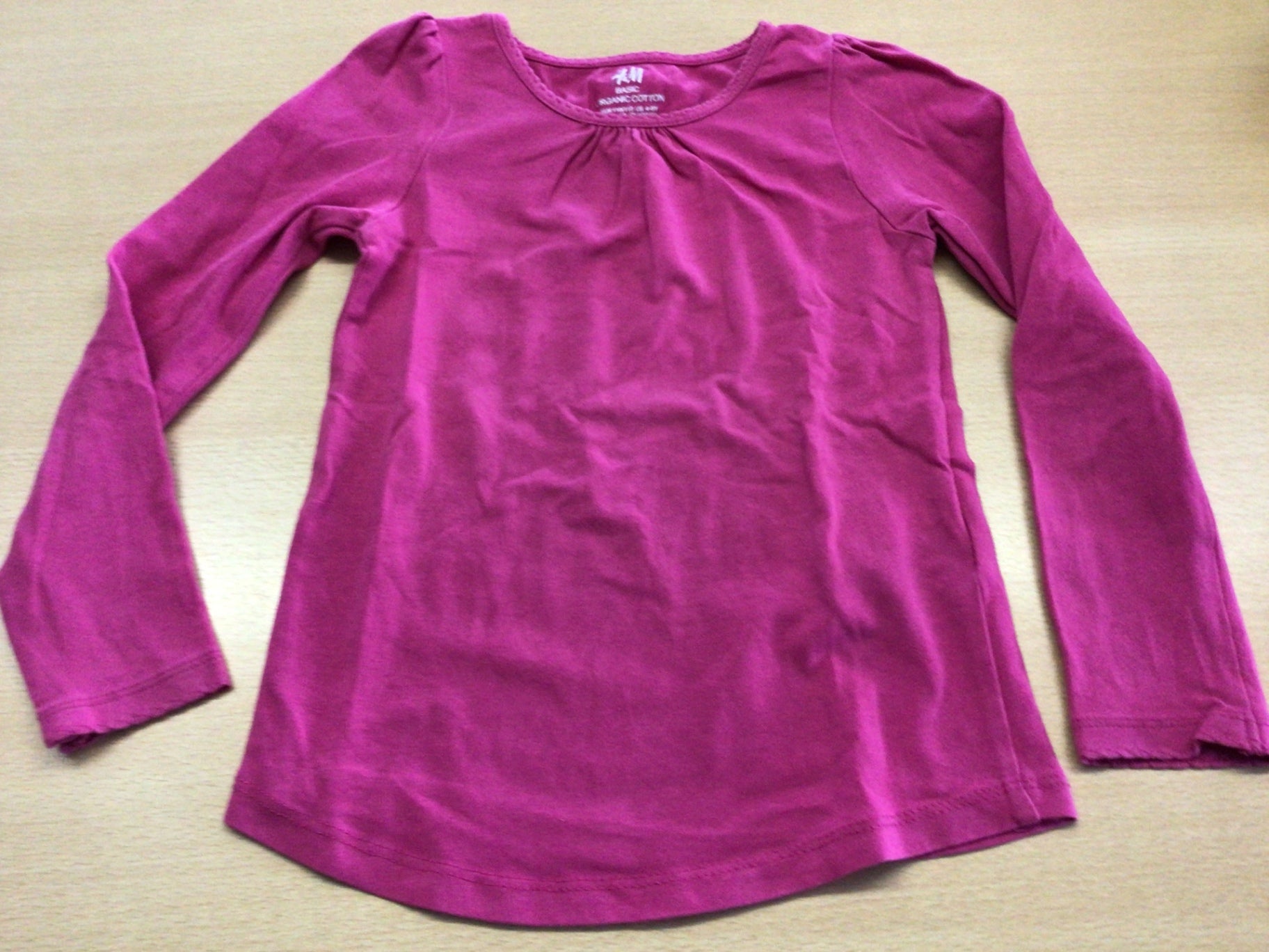 Langarmshirt 110/116 Pink