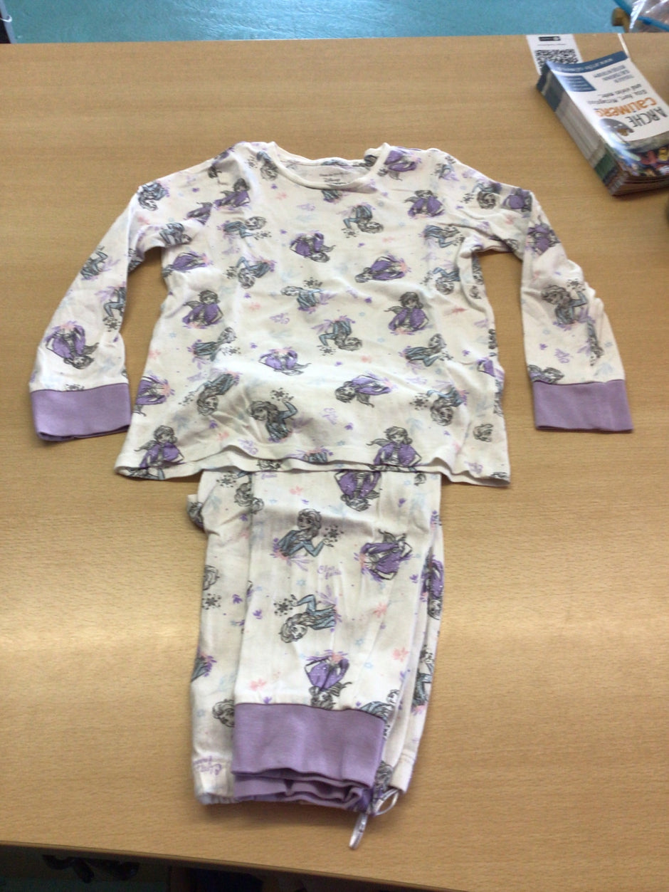 Pyjama 122 Hellviolett und Weiß