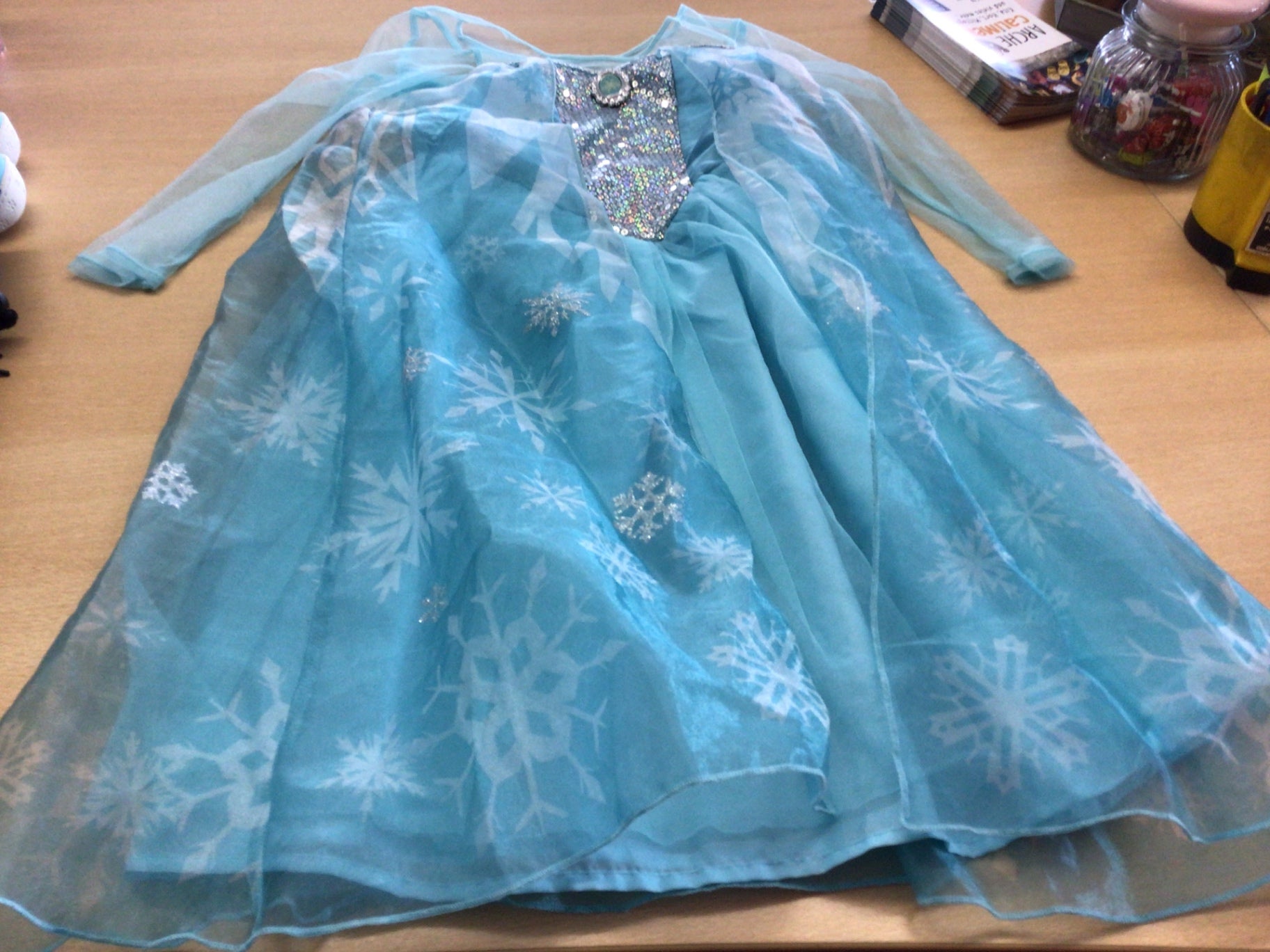 Prinzessinnen-Kleid 122/128 Blau