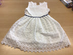 Kleid 116/122 Weiß