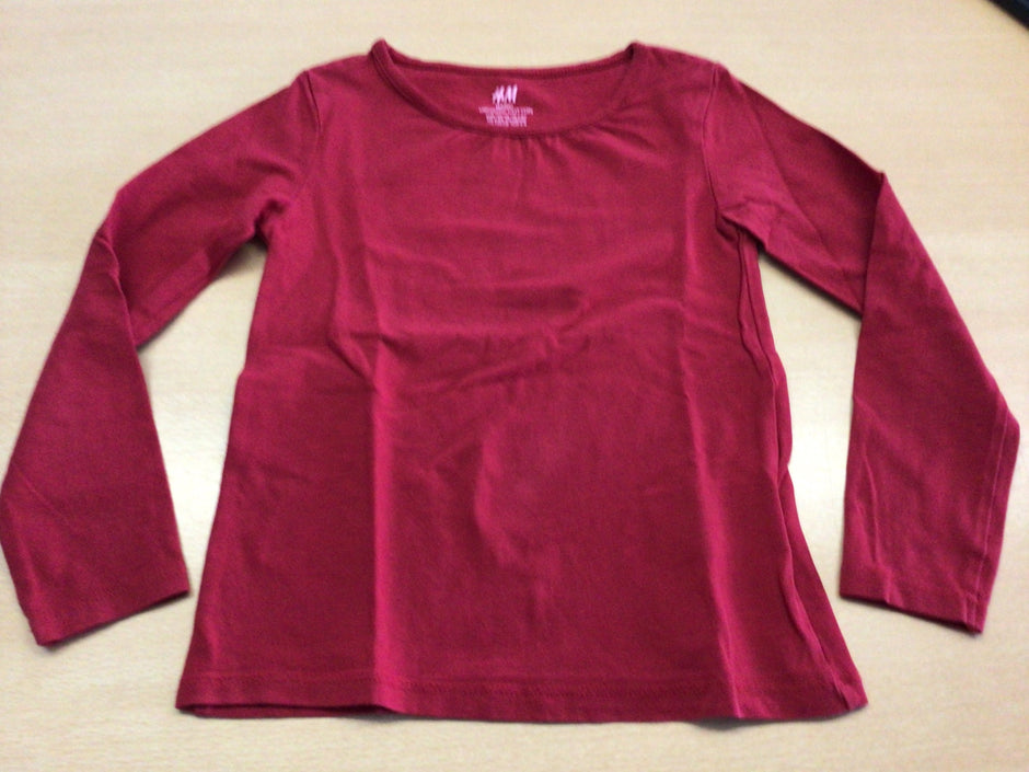 H&M Langarmshirt 110/116 Rot