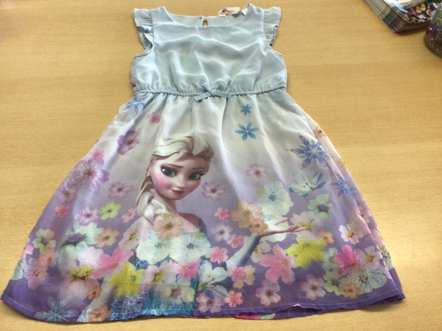  Kleid Frozen 116 Mehrfarbig (Weiß, Lila, Blau, Grün, Pink, Gelb)