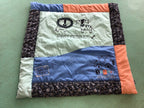  Babydecke Mehrfarbig (Blau, Orange, Schwarz, Weiß, Hellgrün)