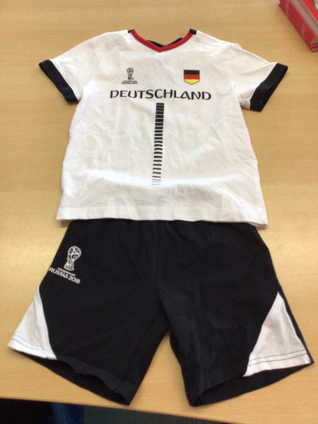  Sport-Trikot 104 Weiß, Schwarz, Rot