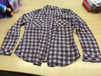 Bluse M Bunt, hauptsächlich Rot, Weiß und Schwarz