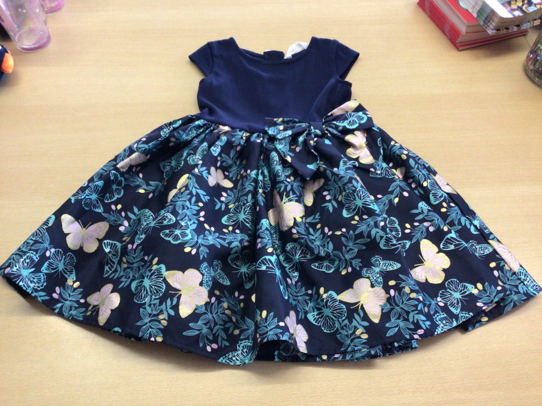 Kleid 98/104 Dunkelblau