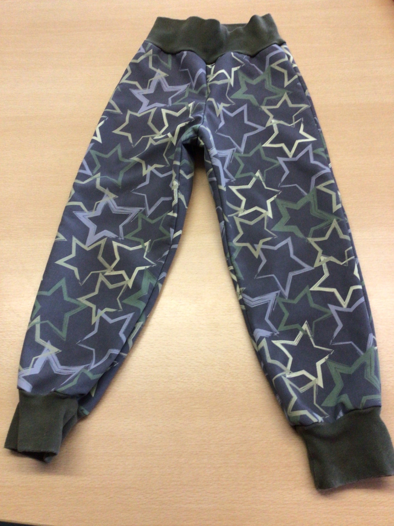 Softshellhose 92/98 Dunkelblau, Grün, Grau