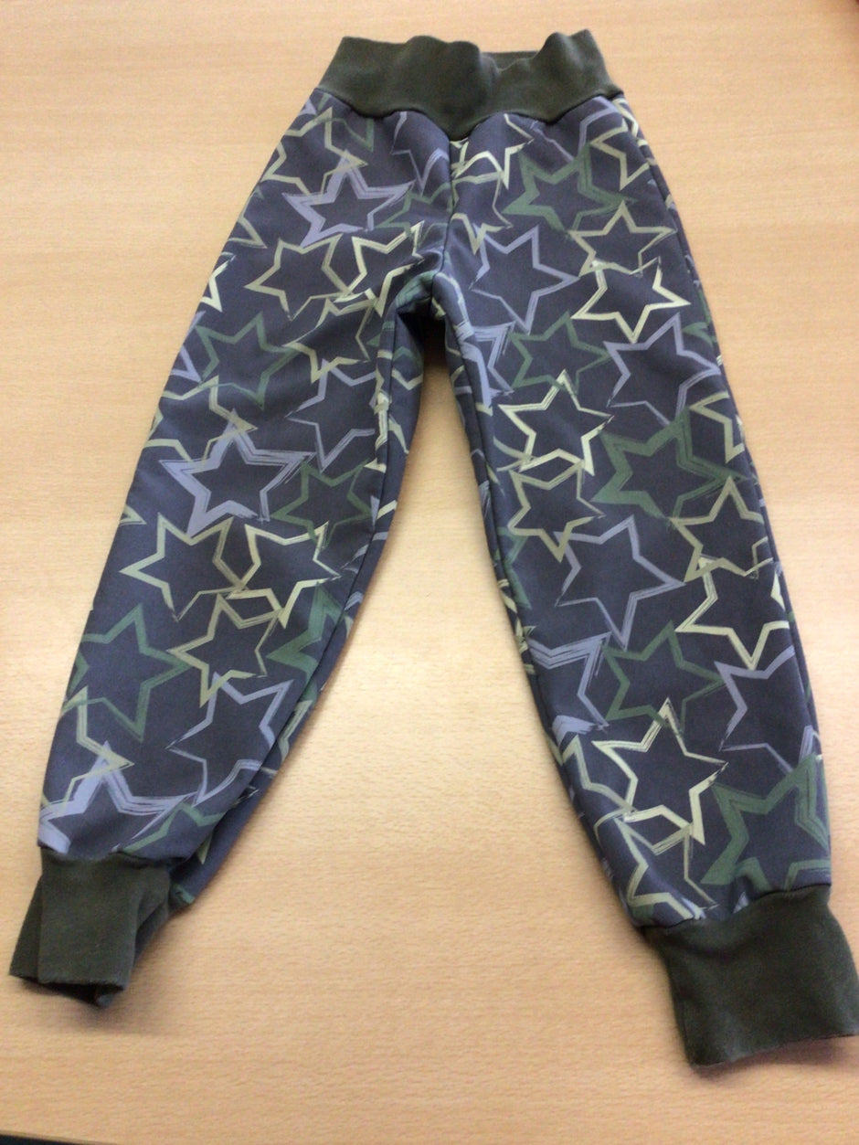Softshellhose 92/98 Dunkelblau, Grün, Grau