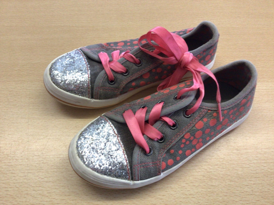 Sneaker 30 Grau mit Pink