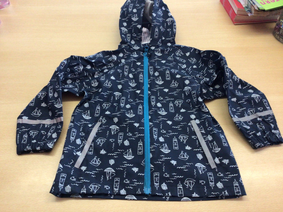 Regenjacke 98/104 Dunkelblau