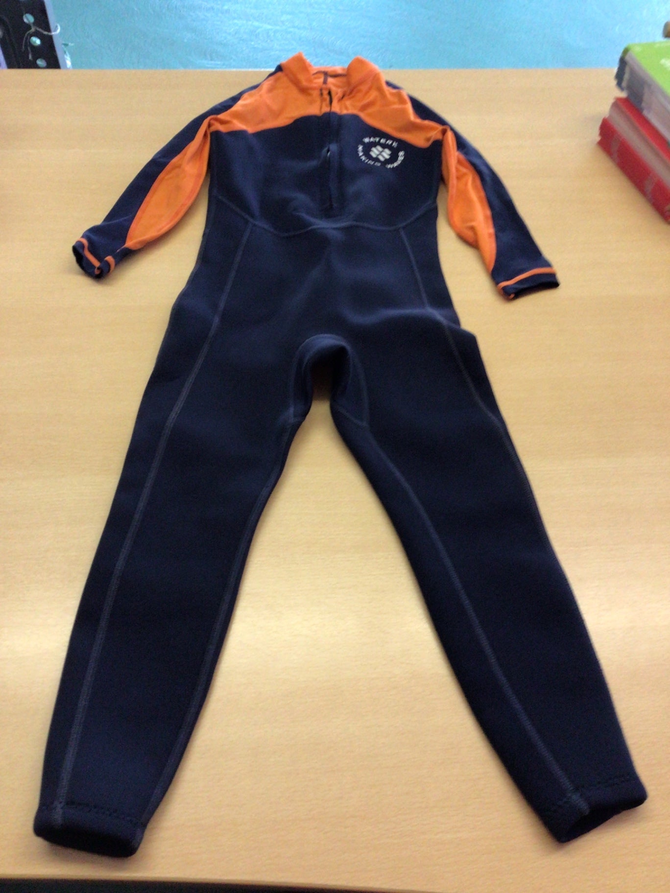 Neoprenanzug 116 Blau und Orange