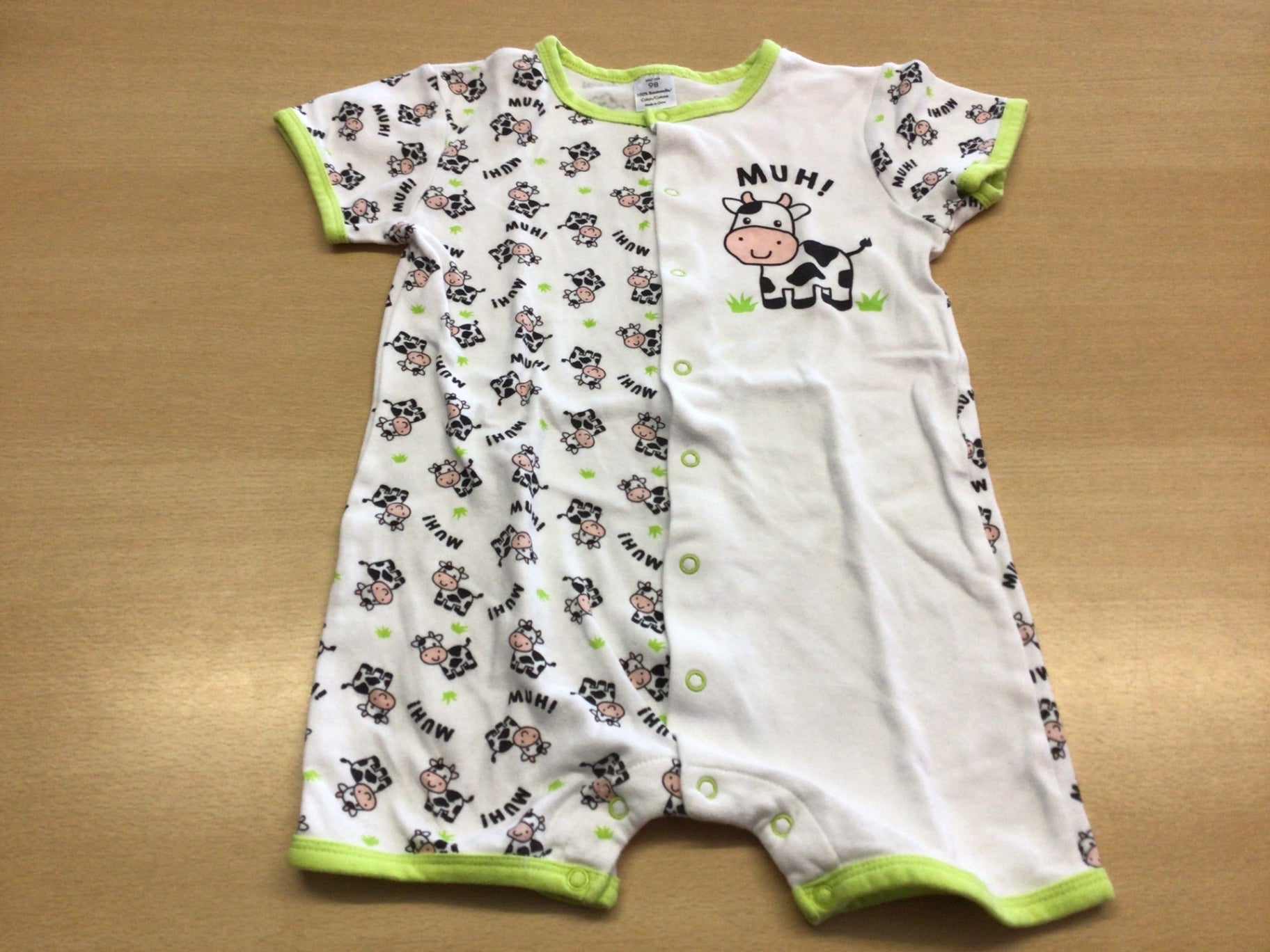  Pyjama 98 Weiß, Grün, Schwarz, Rosa