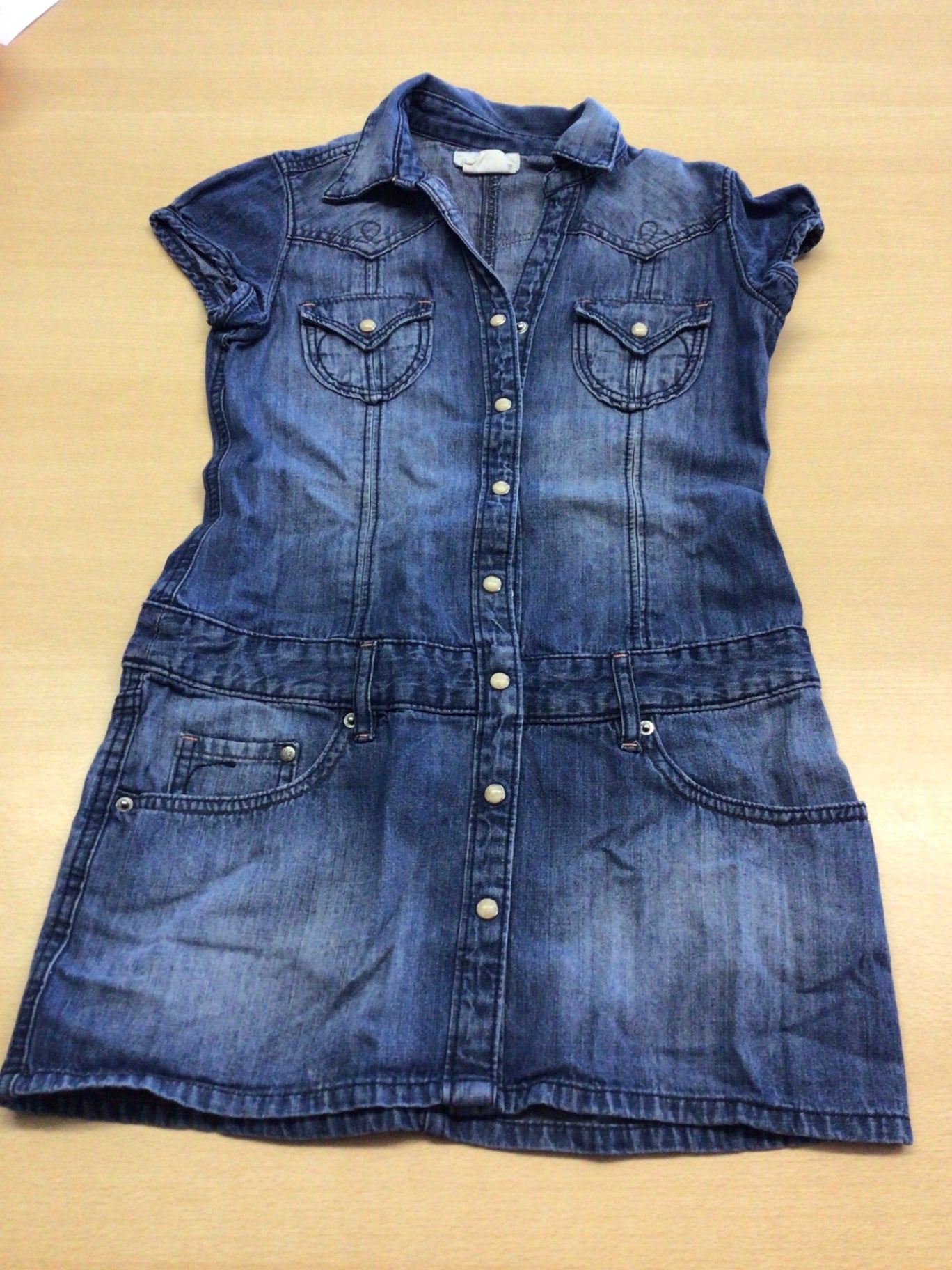 Jeans-Kleid 140 Blau